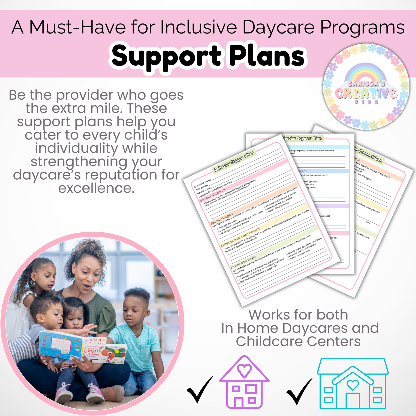 Daycare Support Forms Bundle | Biting, Behavior, ADHD, and Autism Support Plans