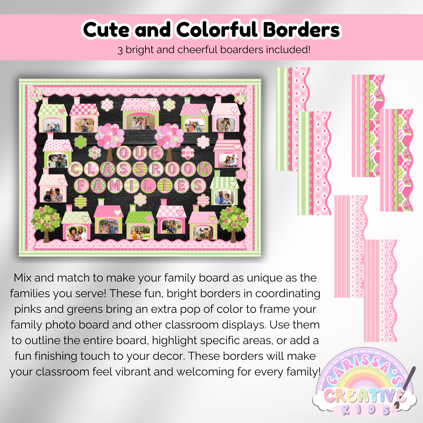 Family Bulletin Board Kit For Preschool & Daycare Classroom