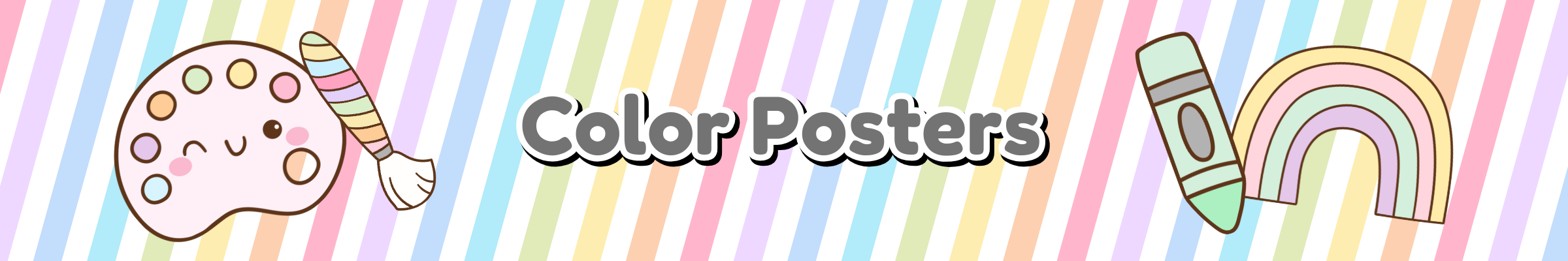 Printable Color Posters | Daycare, Preschool & Classroom Decor Banner