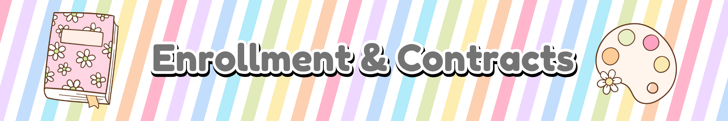Daycare Enrollment Forms & Contracts | Childcare Printable Templates Banner