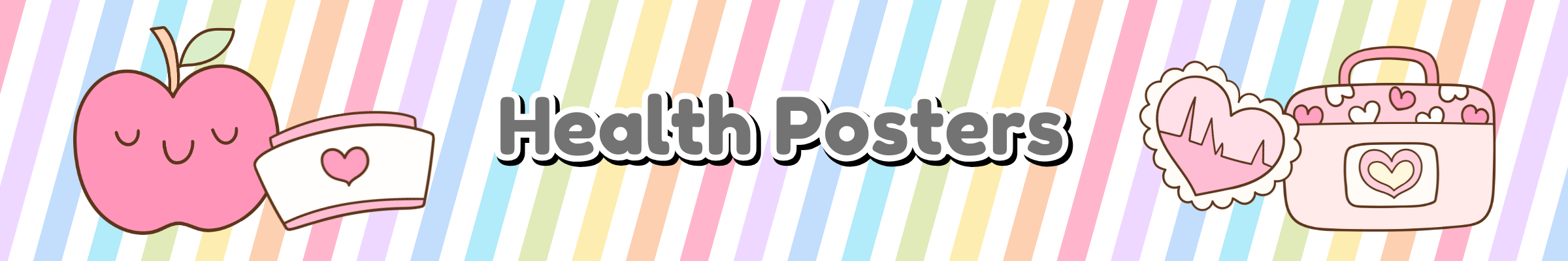 Daycare & Classroom Health Posters | Preschool Safety & Hygiene Prints Banner