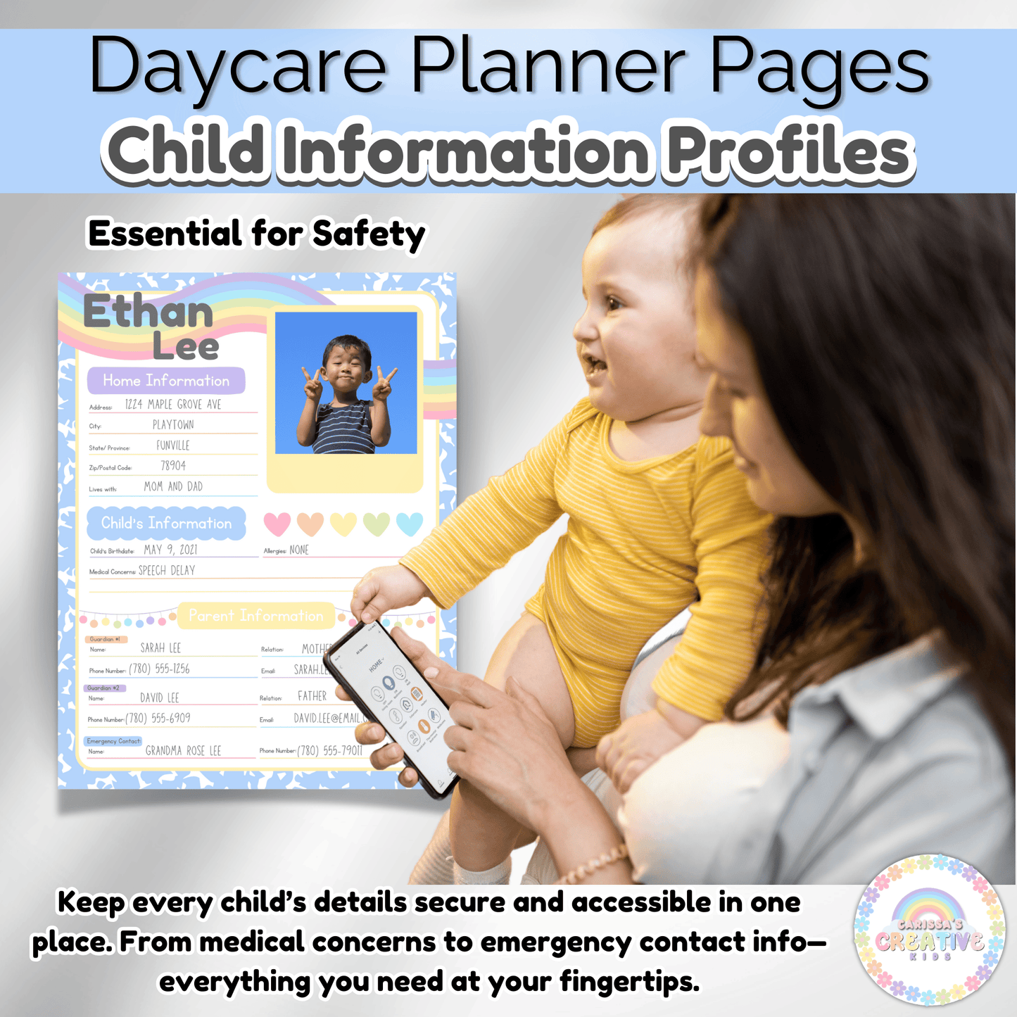 These printable student information sheets are an instant download! receive the file in seconds and start editing the canva template with your students information!