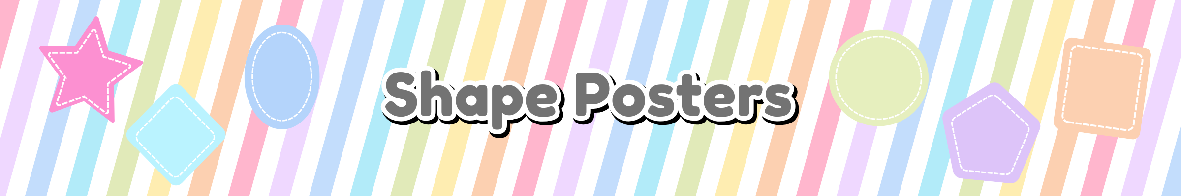 Printable Shape Posters | Daycare, Preschool & Classroom Decor Banner