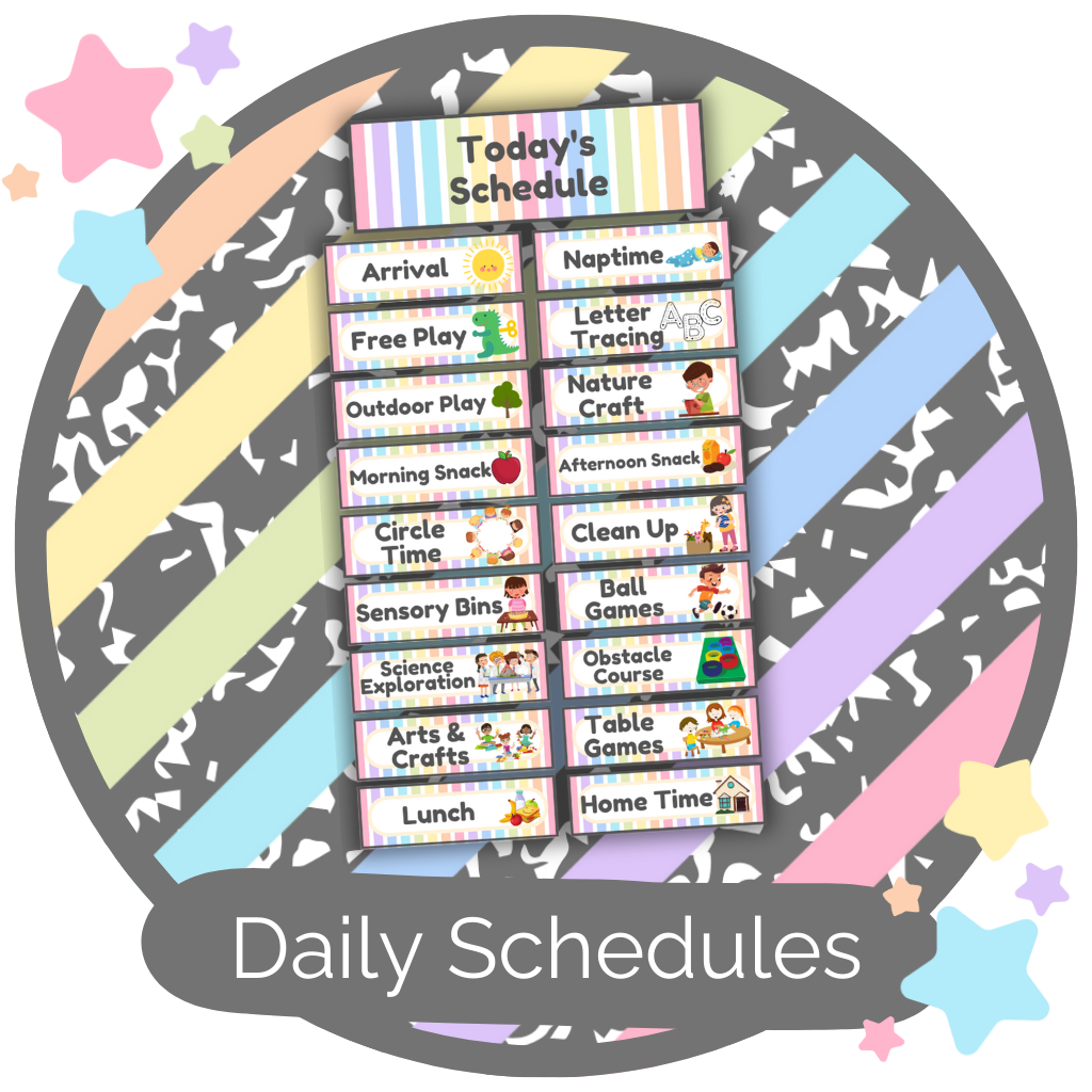 Daily Schedules & Visual Routines | Daycare & Preschool Printables ...