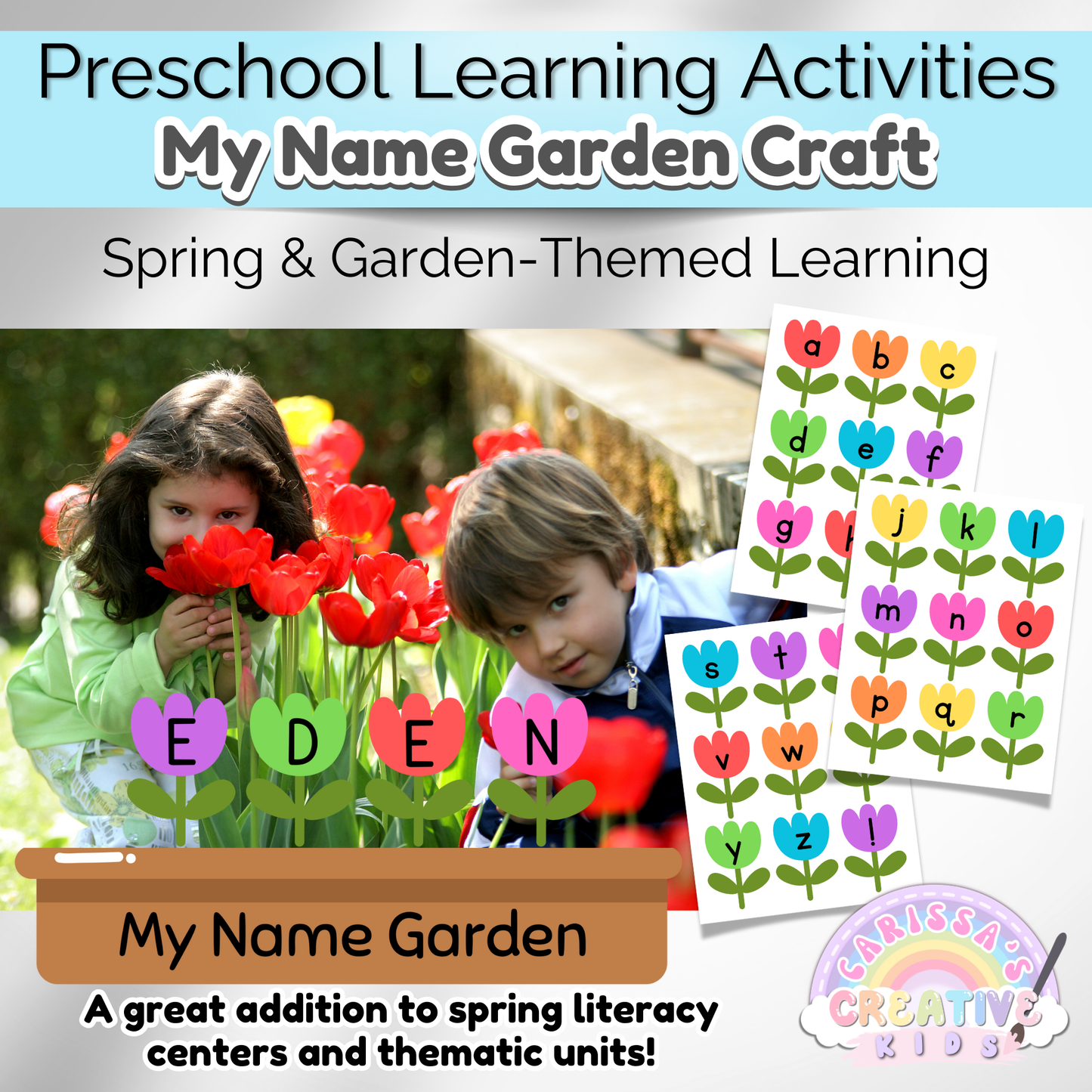 Spring Preschool Name Tracing Activity | Craft Kit For Kids