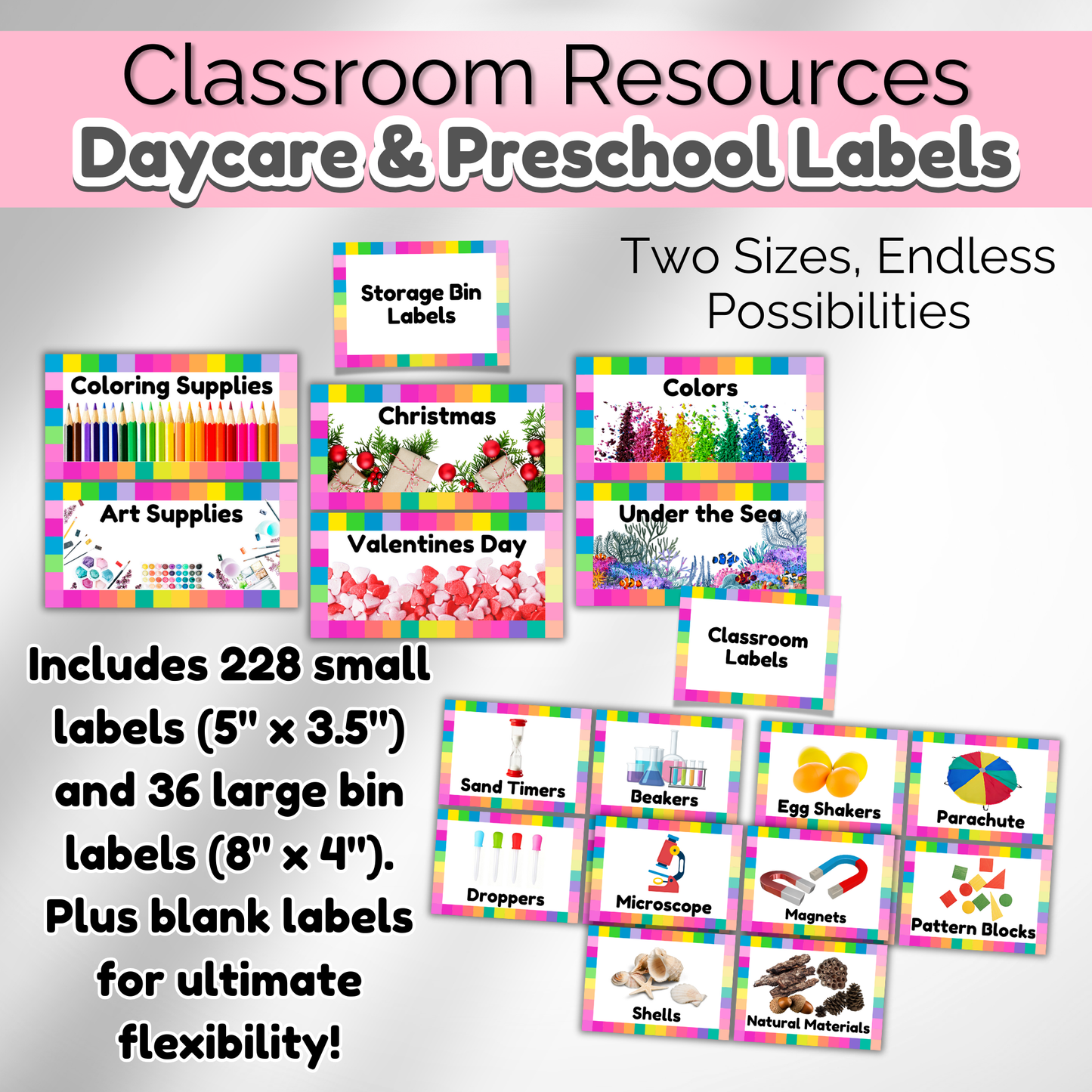 Printable Daycare Organization Labels