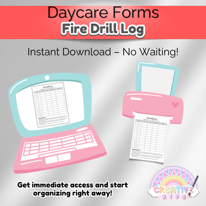 Fire Drill Log Template | Fire Drill Record Form