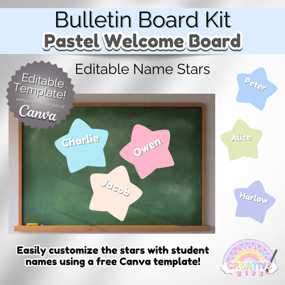 Pastel Classroom Bulletin Board Kit | Classroom Decor