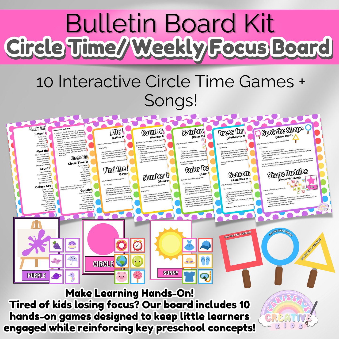 Daycare Circle Time Board | Preschool Focus Wall