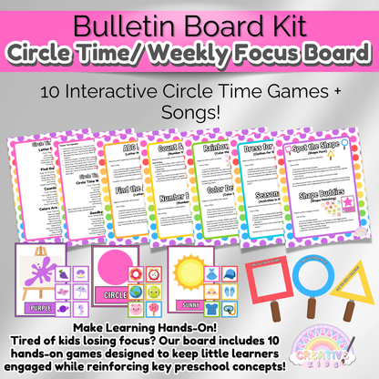 Daycare Circle Time Board | Preschool Focus Wall
