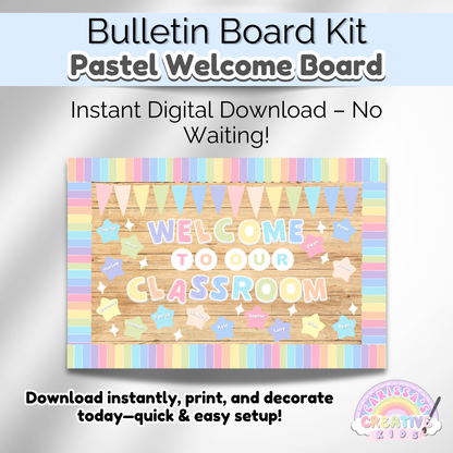 Pastel Classroom Bulletin Board Kit | Classroom Decor