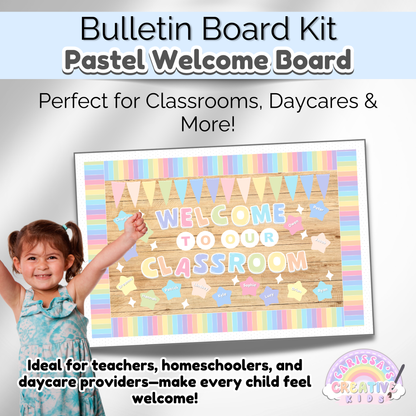 Pastel Classroom Bulletin Board Kit | Classroom Decor