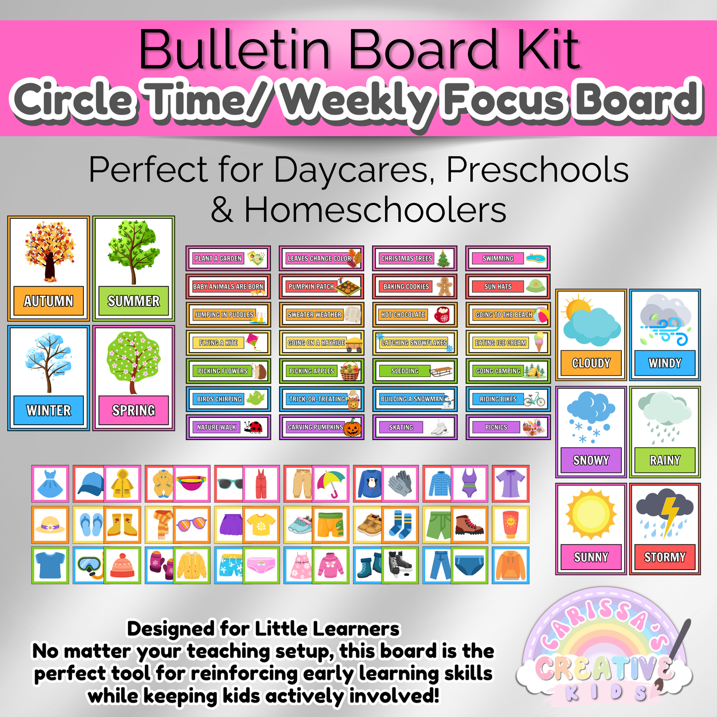 Daycare Circle Time Board | Preschool Focus Wall