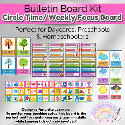 Daycare Circle Time Board | Preschool Focus Wall