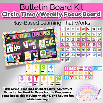 Daycare Circle Time Board | Preschool Focus Wall