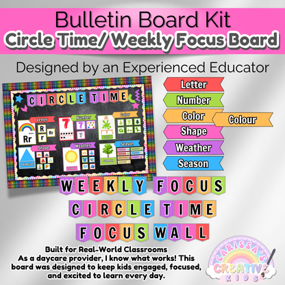 Daycare Circle Time Board | Preschool Focus Wall