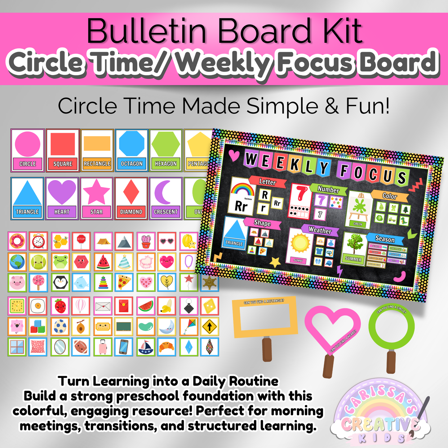 Daycare Circle Time Board | Preschool Focus Wall