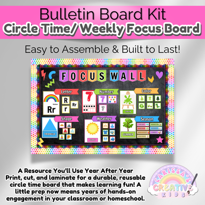 Daycare Circle Time Board | Preschool Focus Wall
