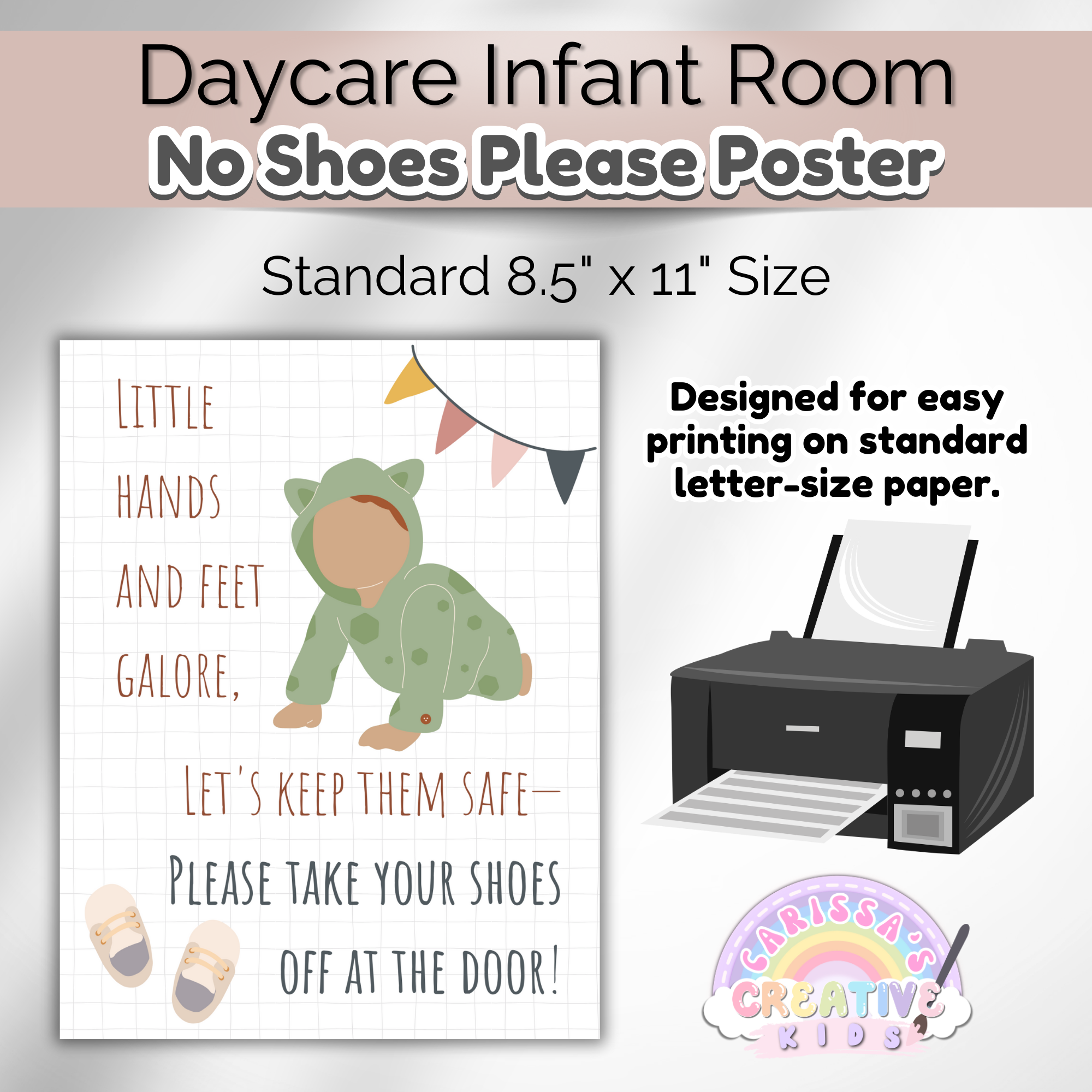Infants Class Sign Infant Room Printables | Daycare Posters, Crib Labels & Nursery Signs ...