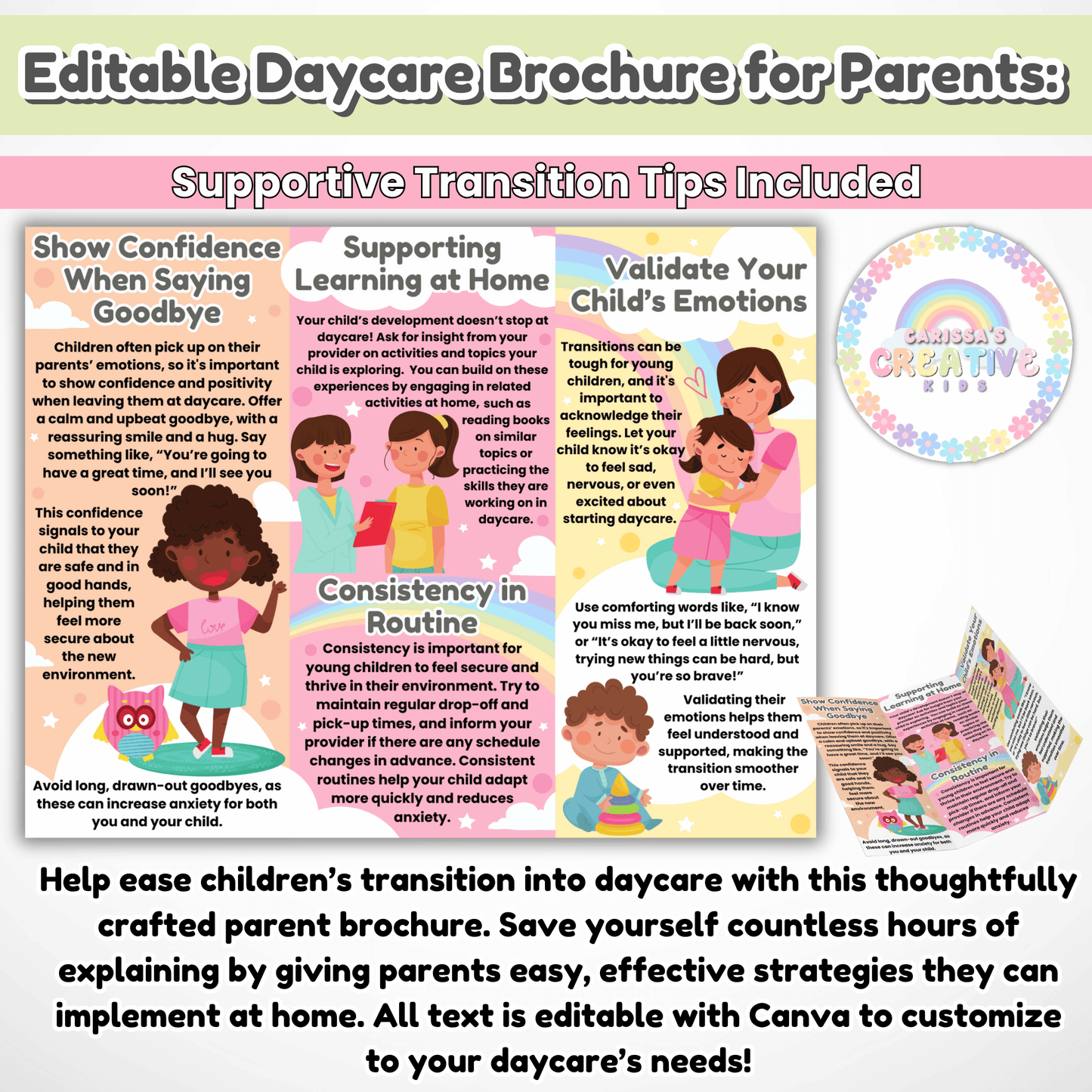 Daycare Transitions Brochure Template