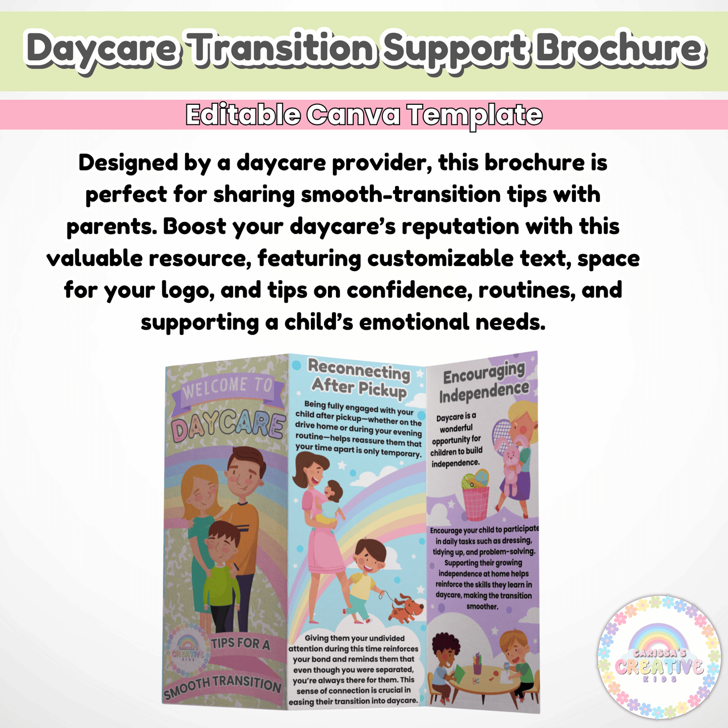 Daycare Transitions Brochure Template