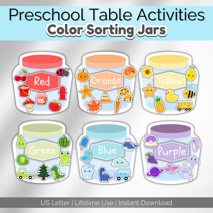 Table Activity Preschool Table Activities | Early Learning Games & Printables ...