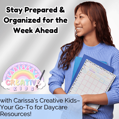 Daycare Lesson Planning Pages Daycare Teacher Binder