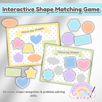 Shape Matching Toddler Activity | Montessori Printable