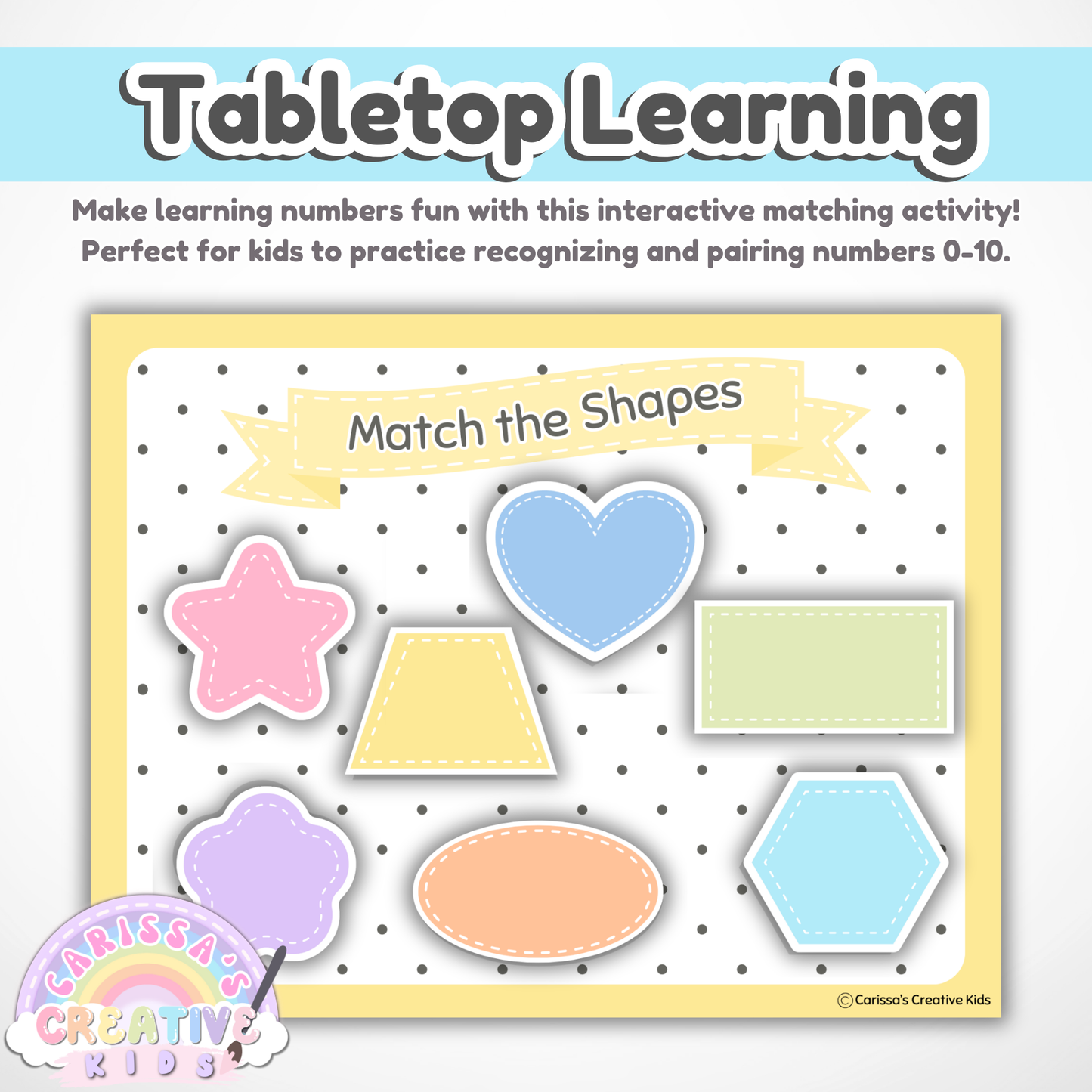 Shape Matching Toddler Activity | Montessori Printable