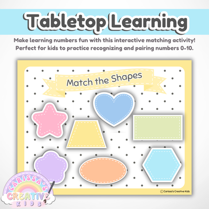 Shape Matching Toddler Activity | Montessori Printable