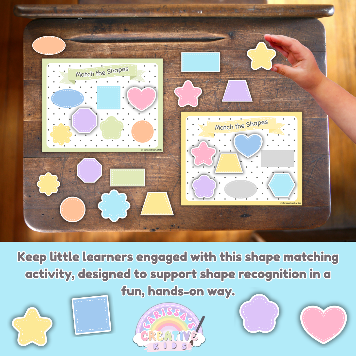 Shape Matching Toddler Activity | Montessori Printable
