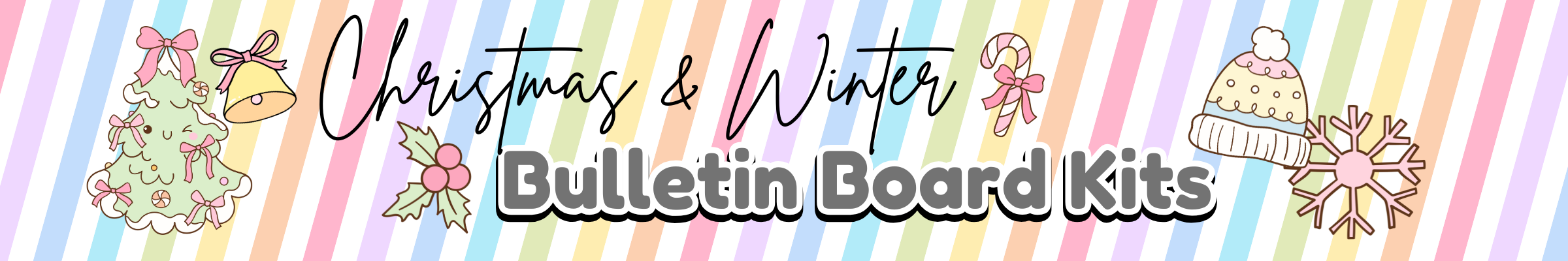Christmas Bulletin Board Kits | Festive Daycare & Classroom Decor Banner