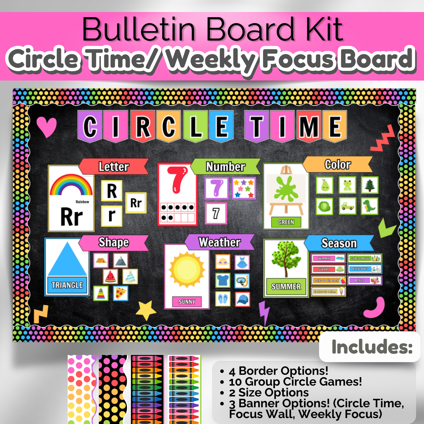 Daycare Circle Time Board | Preschool Focus Wall