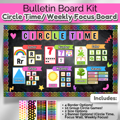 Daycare Circle Time Board | Preschool Focus Wall