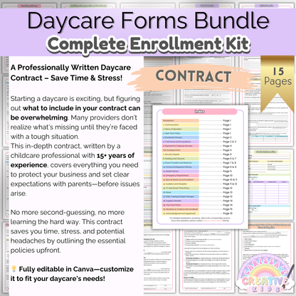 Daycare policies and procedures guide to protect providers and set expectations for parents.