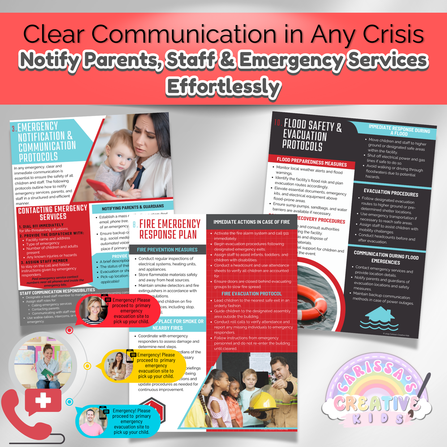 Home daycare forms for emergency action planning. Meets licensing and compliance standards with customizable templates.
