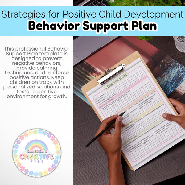 Behavior Support Plan for Daycare | Preschool Behavior Forms – Carissa ...