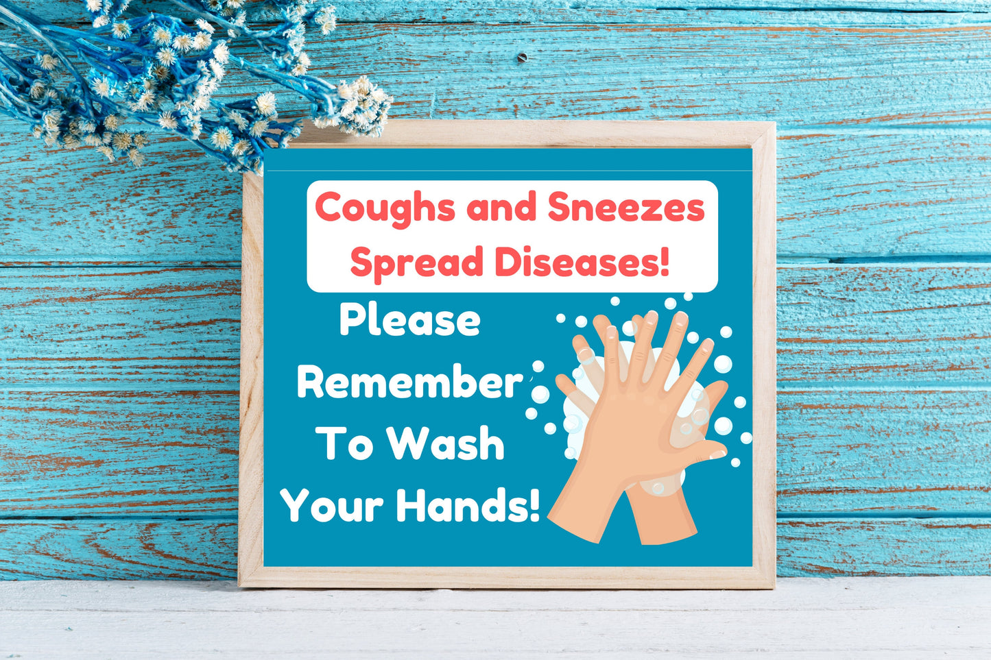 Daycare Health Posters | Primary Colors