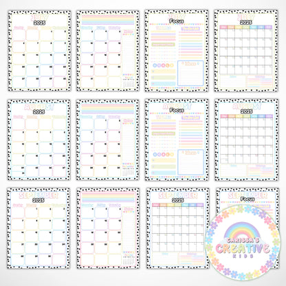 2025 Monthly Calendar Pages