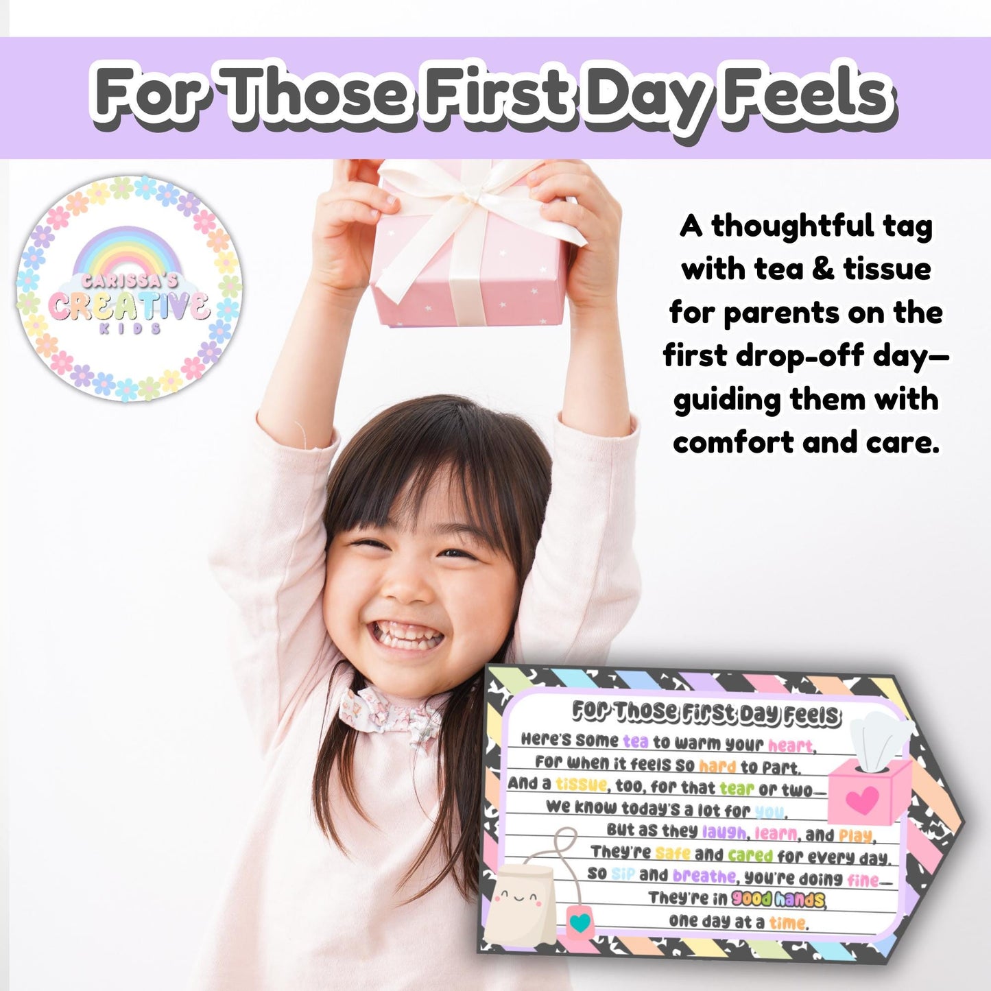 Daycare Gift Tag for New Parents | Digital Download | Heartfelt Daycare Gift for Parents | Daycare Welcome Gift Tag