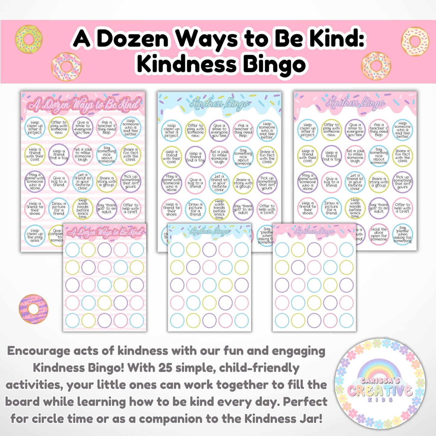 Sprinkle Kindness Bulletin Board Kit | Kindergarten Classroom Decor Theme