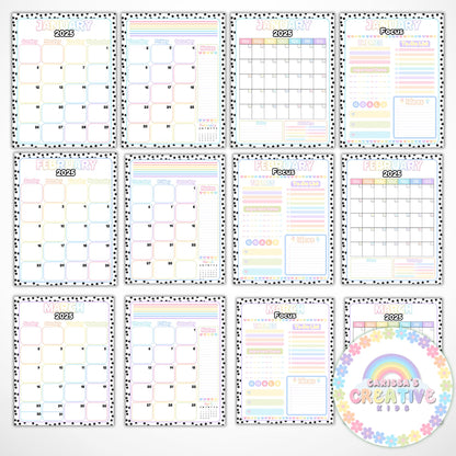 2025 Monthly Calendar Pages