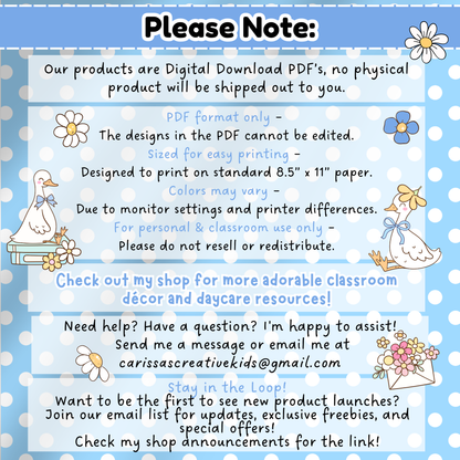Important digital download notice: This resource is a printable PDF file and no physical product will be shipped. Includes sizing for US Letter paper (8.5" x 11") and is designed for personal and classroom use only. Color variations may occur due to screen or printer settings.