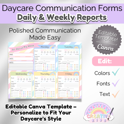 Baby daily log for daycare. Track feeding, naps, and diaper changes. Printable daycare form for infants.